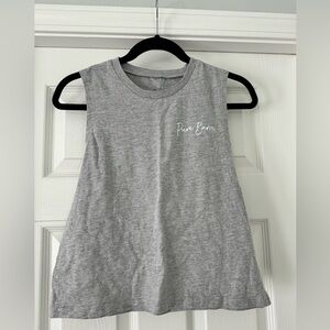 Gray Pure Barre Muscle Tee